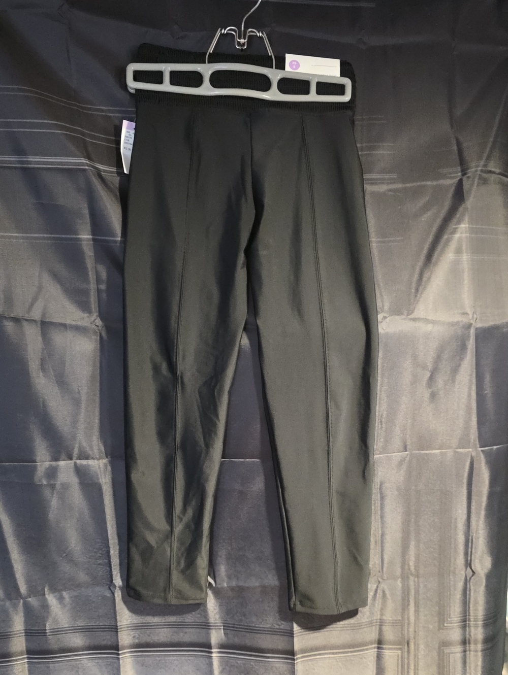 Girls' Black Stretch Leggings with Comfort Waistband